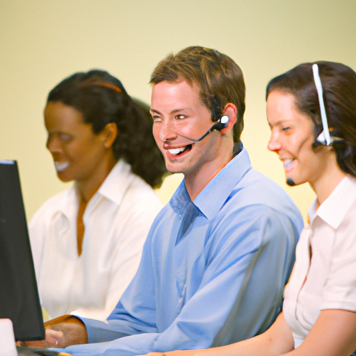 נציגי שירות לקוחות המסייעים ללקוחות בטלפון ובמייל